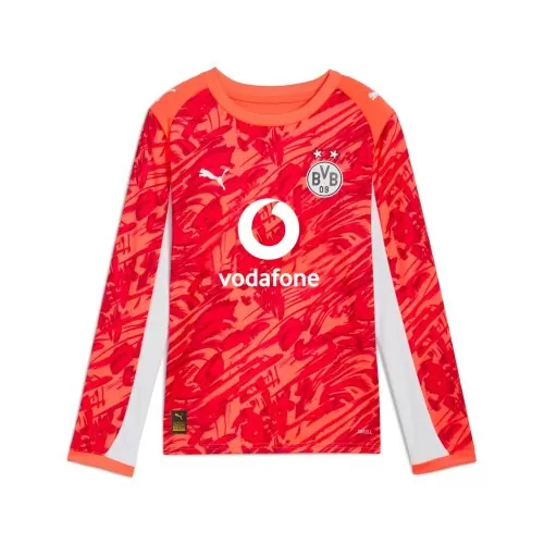 Borussia Dortmund Kinder Torwart Trikot rot - 2025-26