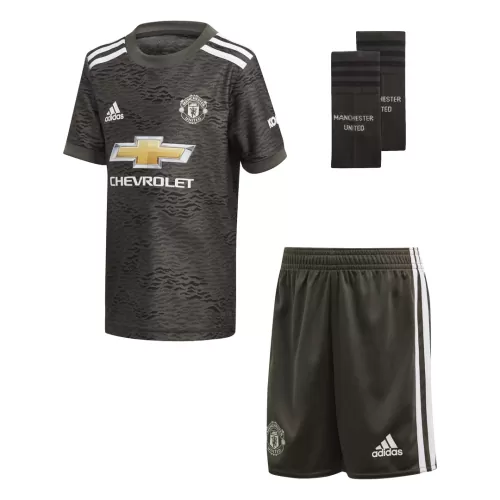 Manchester United Away Little Boys Football Kit 2020-21