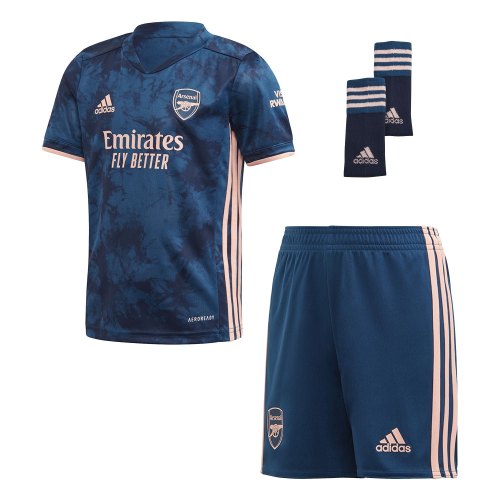 Arsenal London Third Little Boys Football Kit 2020-21