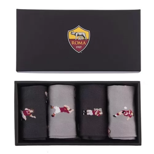 AS Roma Socks Box-Fan-Set