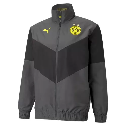 Borussia Dortmund BVB Pre-Match Jacke 2021-22 - asphalt