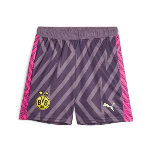Borussia Dortmund Kinder Torwart Shorts - 2023-24 - Purple Charcoal