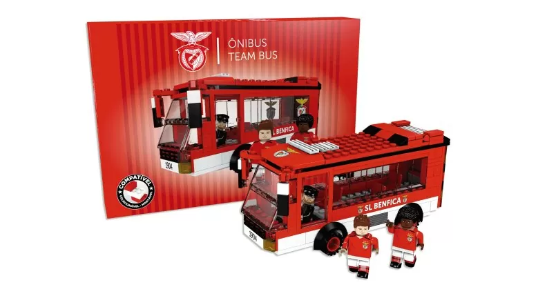 Benfica Lissabon Mannschaftsbus Bausatz 230-teilig