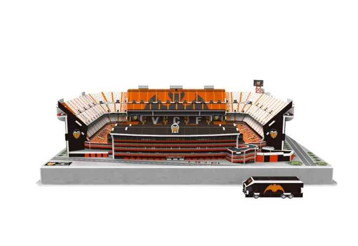 Valencia CF Mestalla Stadion 3D Puzzle mit LED