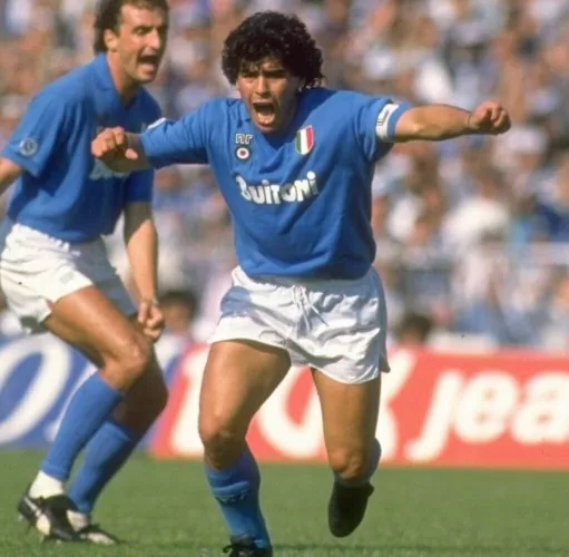 Maradona Napoli 1986 - 1987 Hommage Retro Trikot