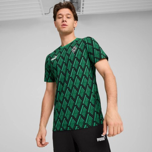 Preview: Borussia Mönchengladbach Tee AOP - 2024-25 archive green