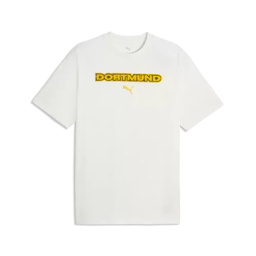 Puma BVB ftblCulture Relaxed Tee - warm white