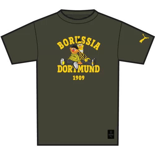 Puma BVB x Sesame Street Tee - dark olive