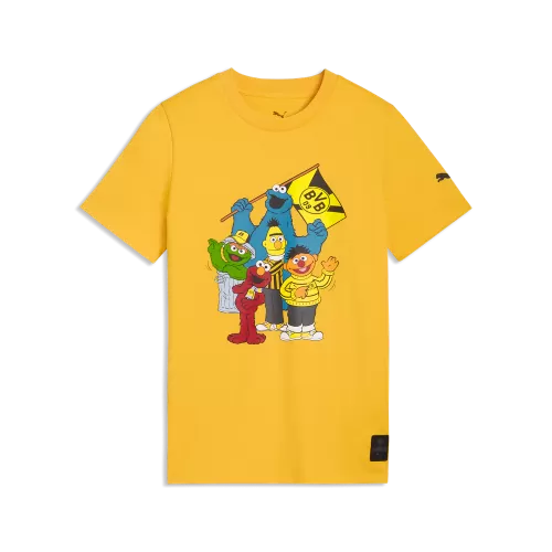 Puma BVB x Sesame Street Tee Jr - yellow sizzle
