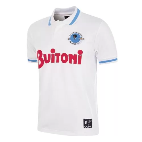 Maradona Napoli 1986 - 1987 Auswärts Hommage Retro Trikot