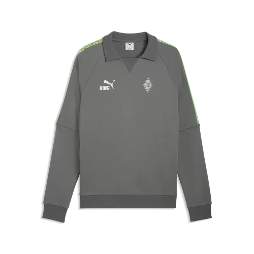 Puma BMG FtblKING Drill Top Sweater - flat medium gray