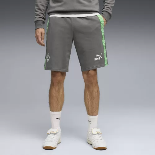 Puma BMG FtblKING Sweat Shorts - flat medium gray