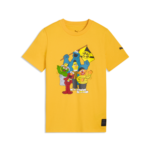 Puma BVB x Sesame Street Tee Jr - yellow sizzle