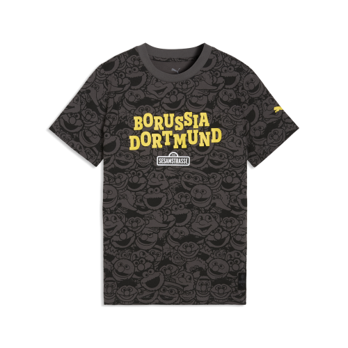 Puma BVB x Sesame Street Tee AOP Jr - puma black